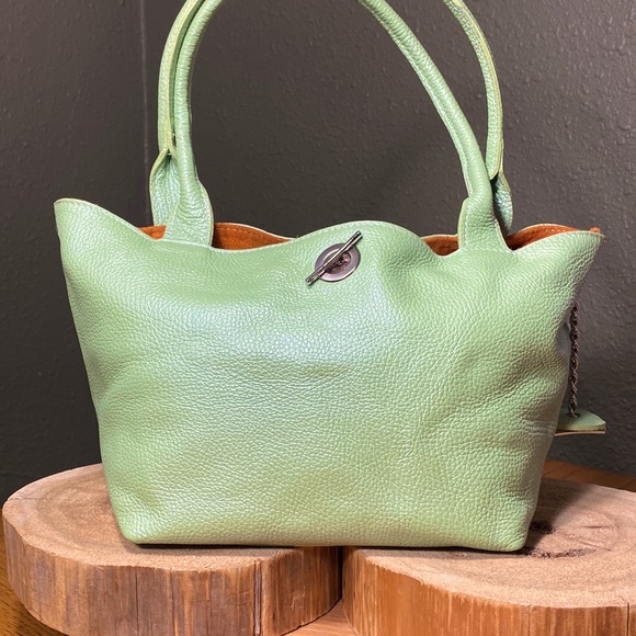 Pearlescent Celery Green Boutique Toggle Bag